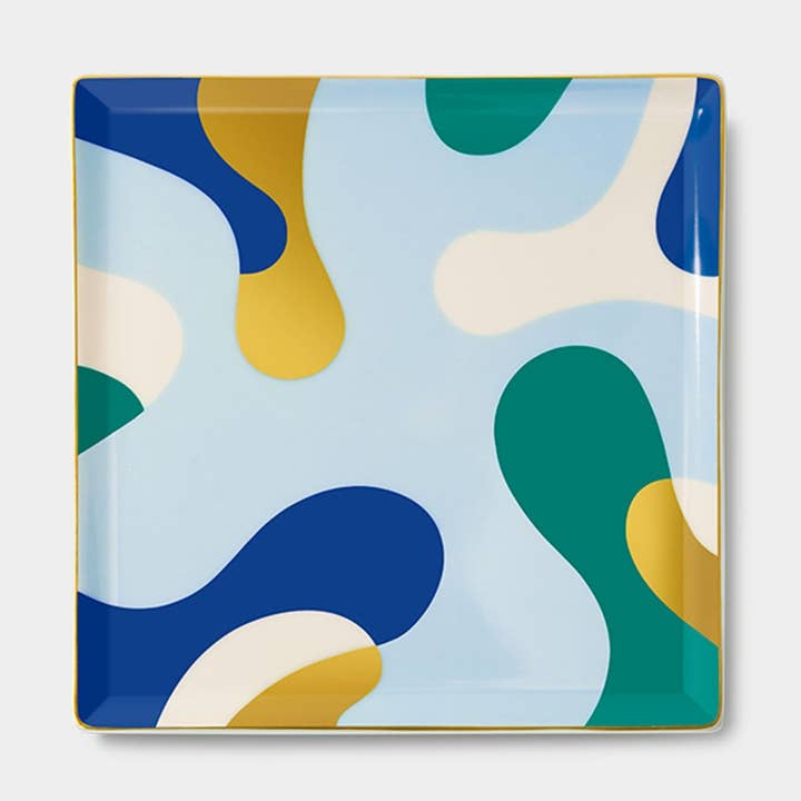 Bandeja / Vacía Bolsillos de Cerámica Gaia de OCTAEVO, Acento Dorado, 6" para venta al por mayor de 54 Celsius