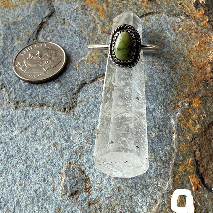 Wild Mountain Soul Designs - Vendita all'ingrosso Anelli cocktail/statement - Anello in argento sterling con turchese Sonoran Gold6