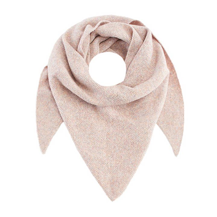 Set da 20 e 50 pezzi: Sciarpa a triangolo da donna in maglia effetto mélange per la vendita all'ingrosso da parte di NF Nitzsche Fashion