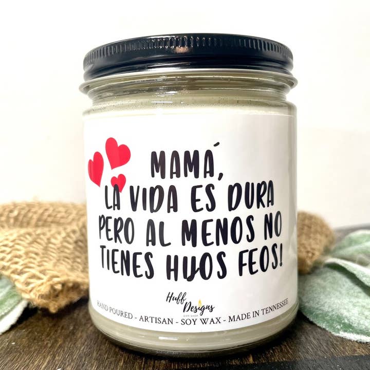 Regalo para mamá de niños Regalo divertido para venta al por mayor de Huff Designs Candle Co