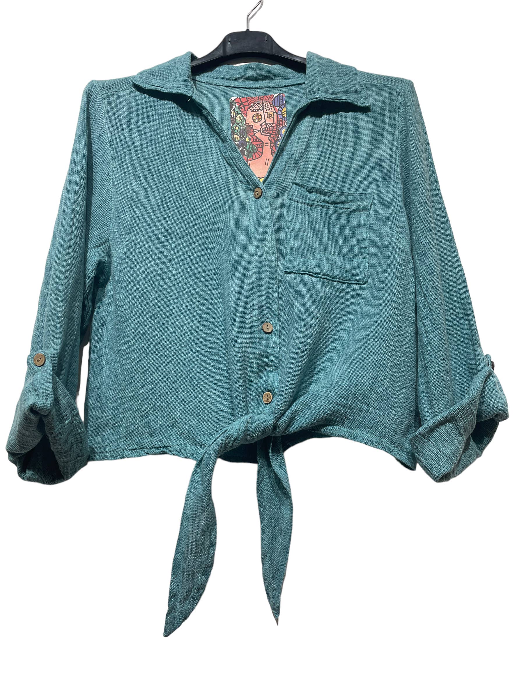 LINEN & COTTON HOUSE – Großhandel Bluse – Damen – Leinenweste 3025 MY VEST17