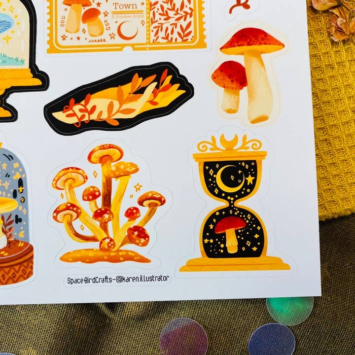 Split Moon Studios - Wholesale Sticker - Mushroom Dream Sticker Sheet Decorative Sticker4