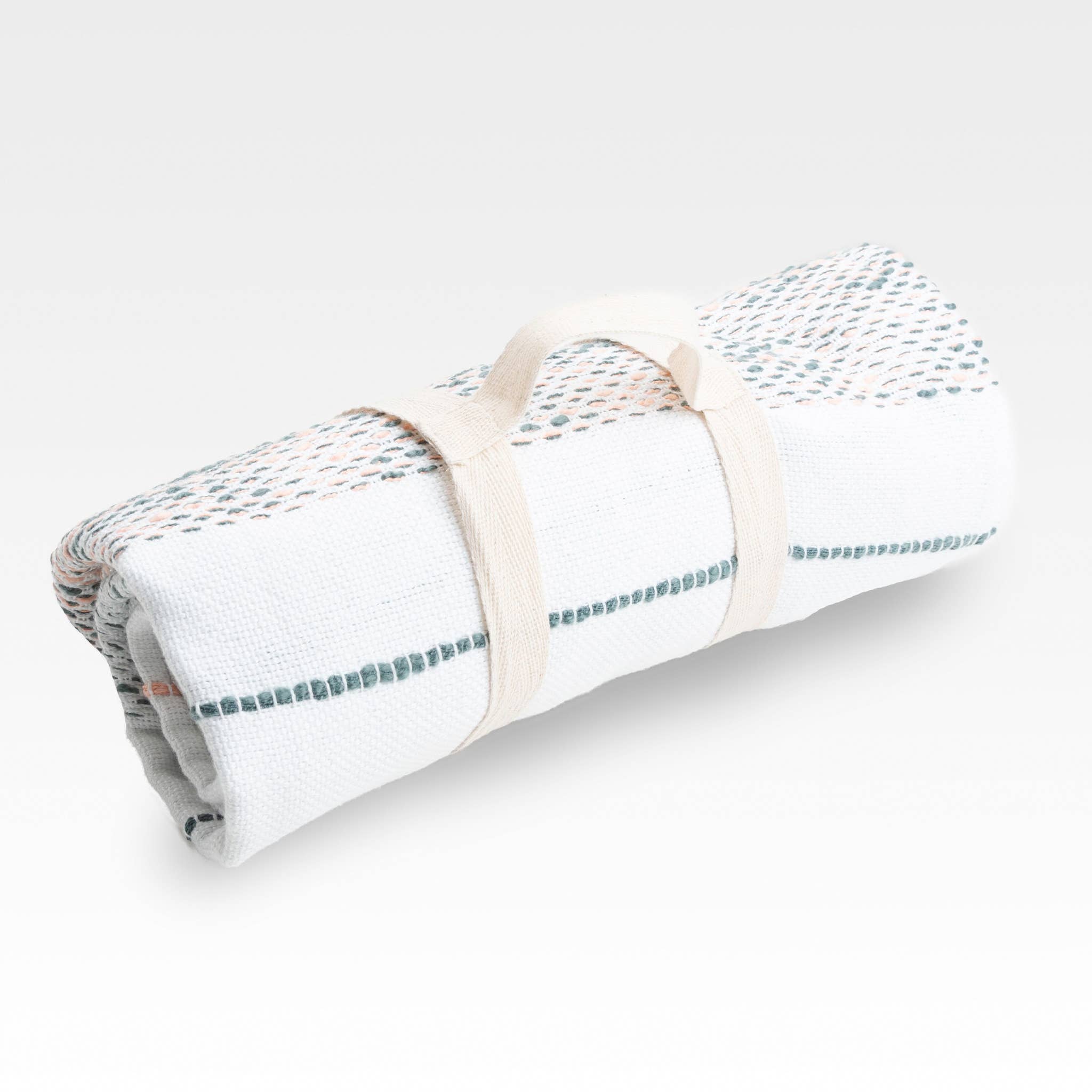 Elsie & Zoey – wholesale Prydnadsfilt – Tylanne 50x70" Inomhus/utomhus återvunnen vävd filt7