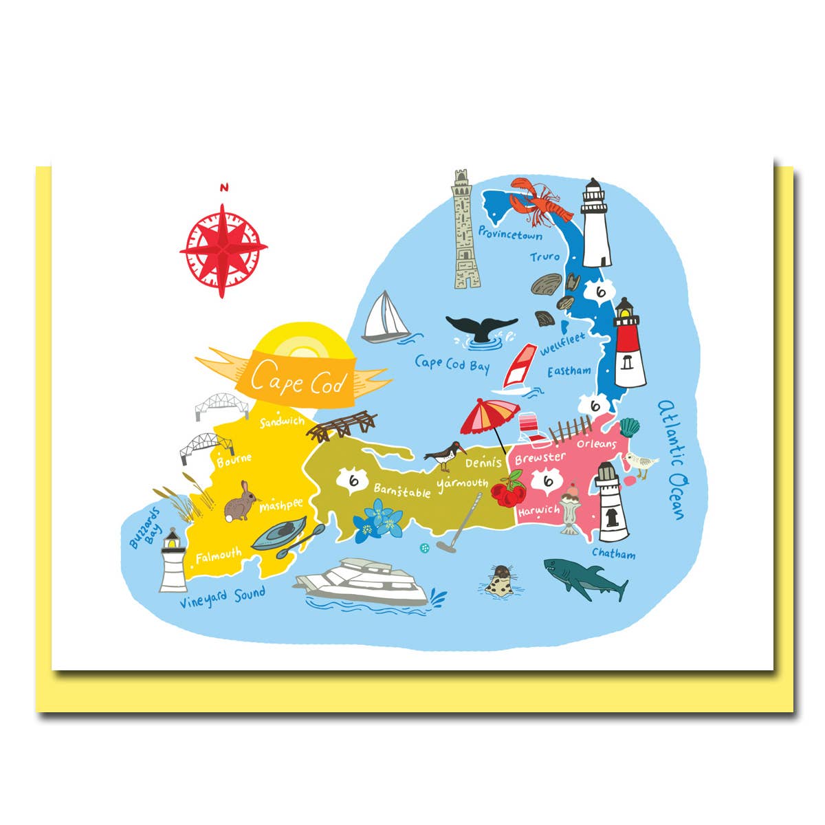 Allport Editions – wholesale Vardagliga hälsningskort – Hej USA Card Series - ALLA 50 STATER HÄR!7