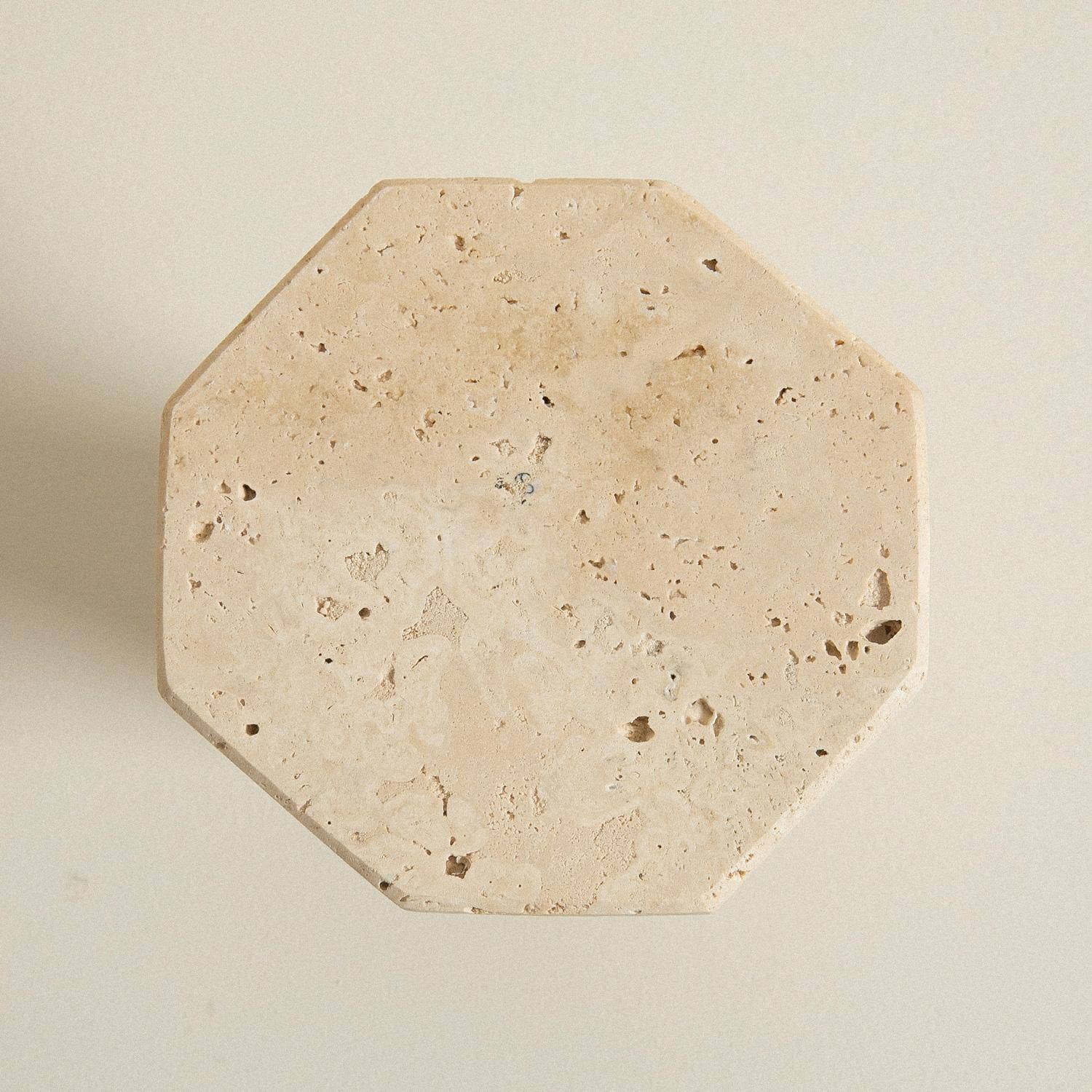 HAAND Craft - Wholesale Side Table - TRAVERTINE STAND, Natural Marble Stand, OCTAGON DISPLAY4