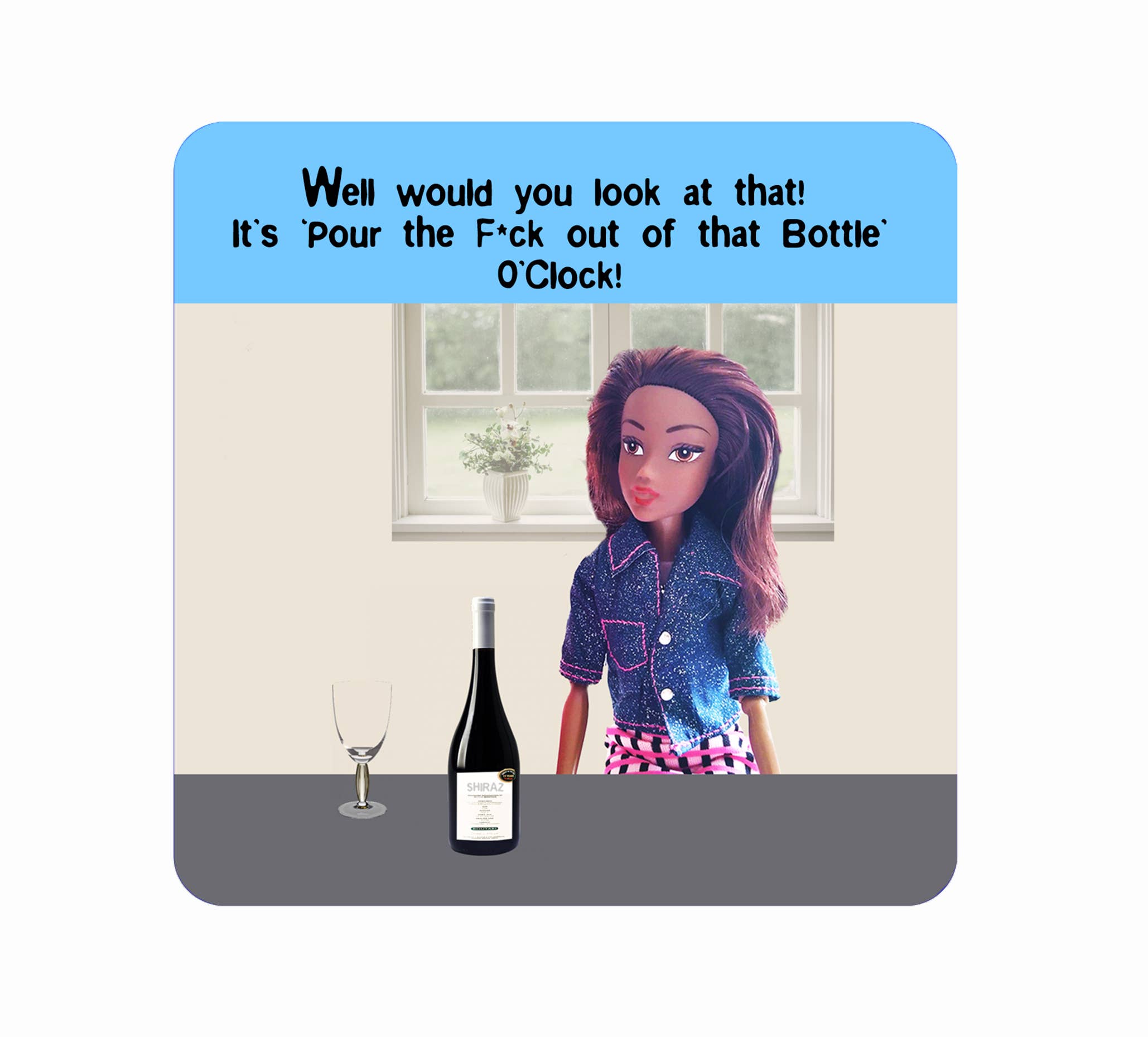 Go La La - Wholesale Coasters - Coaster - Trollied Dollies Wine Time