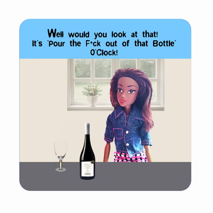 Go La La - Wholesale Coasters - Coaster - Trollied Dollies Wine Time0