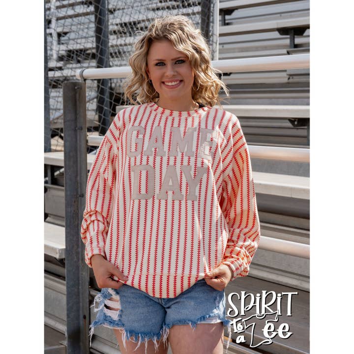 Baseball Game Day Cozycord Sweatshirt - Pack for wholesale by Spirit to a Tee