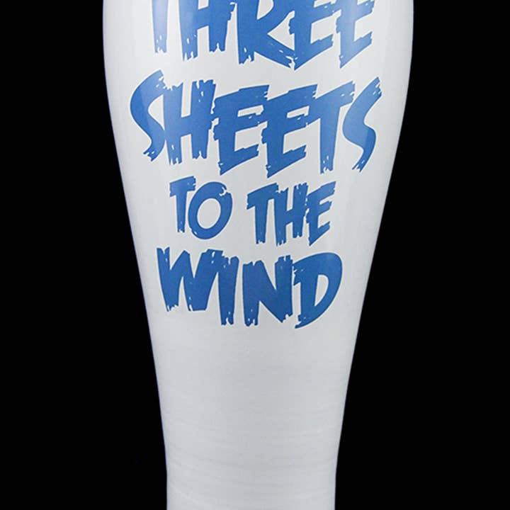 Things2Die4 - Wholesale Beer Glass/Mug - Three Sheets Hand Painted Ghost Pilsner Glass2