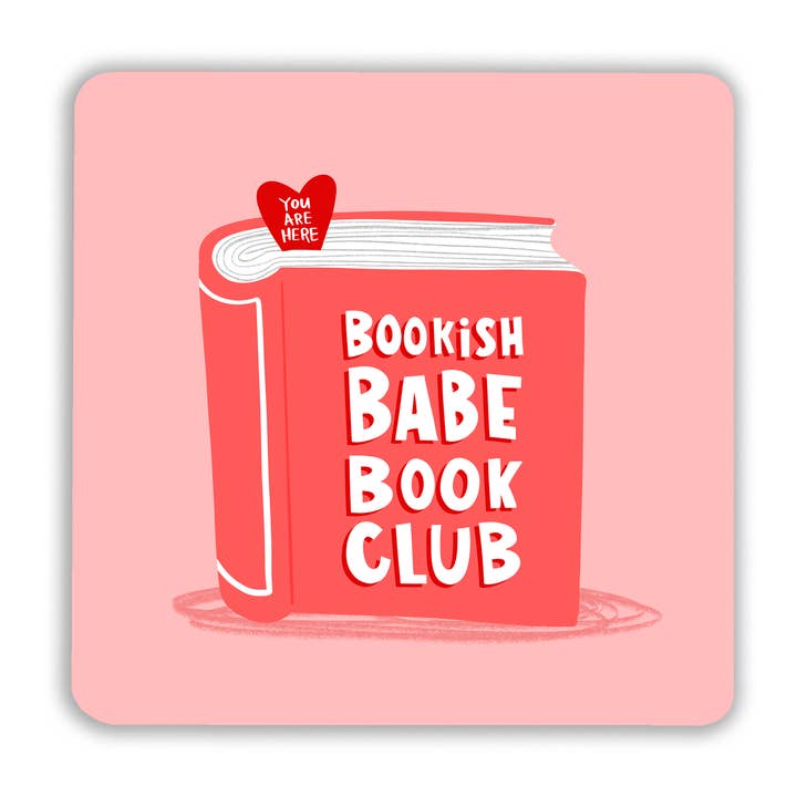 Bookish Babe Club Coaster for wholesale by Lucy Maggie Designs