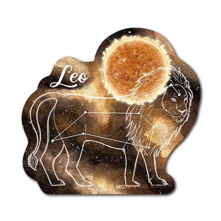 Autocollant astrologie Leo pour la vente par Motif's Art Studio