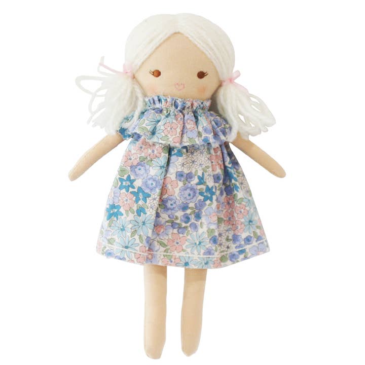 Mini Matilda Asleep Awake 24cm Liberty Blue for wholesale by Alimrose