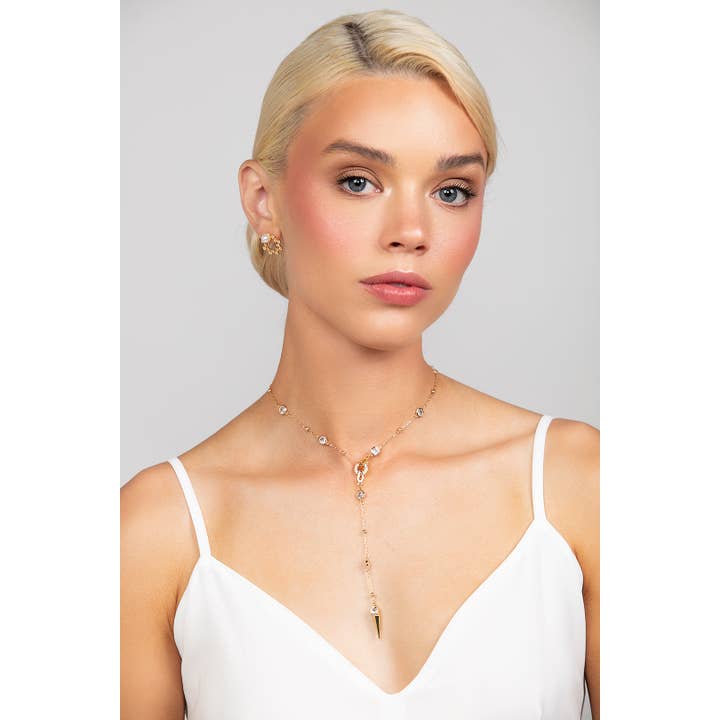 Ariel Taub - Wholesale Y-neck/lariat necklace - Ricky Spike Charm Lariat Necklace4