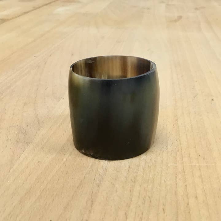 India Handicrafts Inc - Wholesale Napkin ring - 3-Piece Round Horn Napkin Rings3