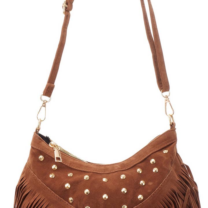Bolso de PU con Tachuelas y Borla T-I4.2 BAG1122-002-4 para venta al por mayor de Menga Trading