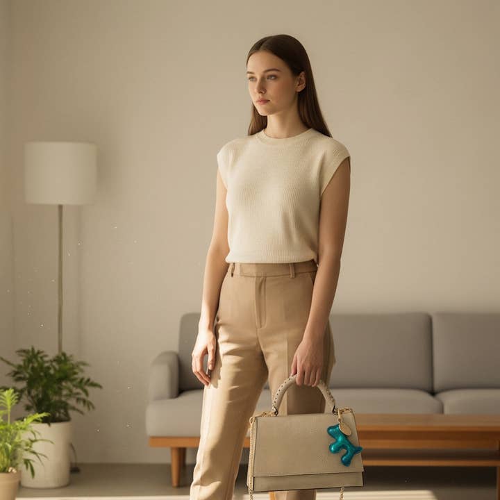 Genuine Leather Top-Handle Bag with Chain Strap, Made in Italy, art. 112664 for wholesale by Suie Valentini srl