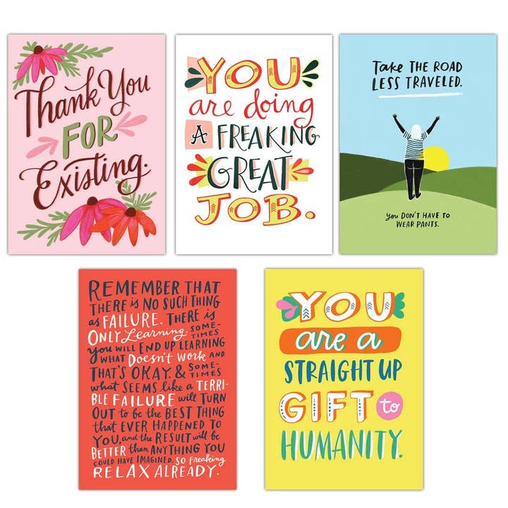 Knock Knock - Wholesale Postcard Set - Pep Talk Postcard Book3