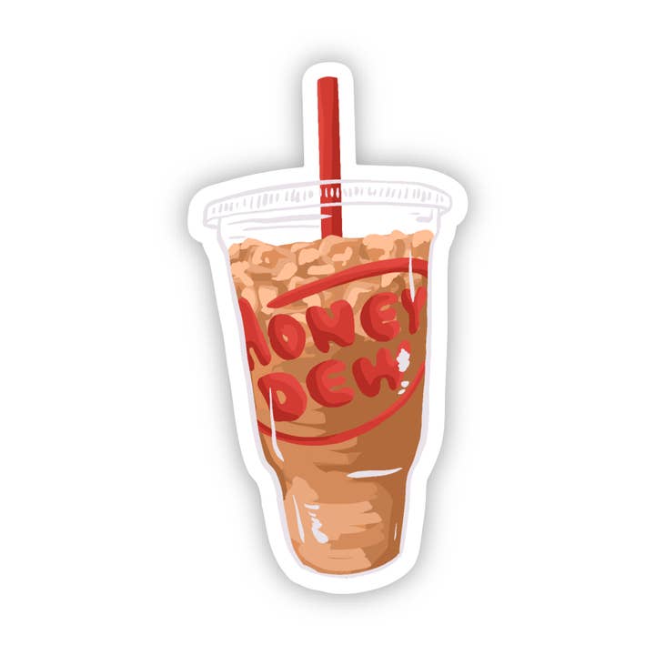 Sticker New England Iced Coffee 2 for wholesale by Copper & Print