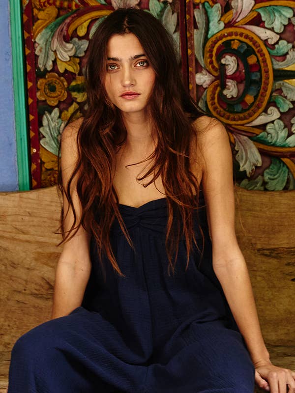 BUCKETLIST INC – wholesale Jumpsuit – Women's – R5242 -Wide Leg Tube Solid Jumpsuits1