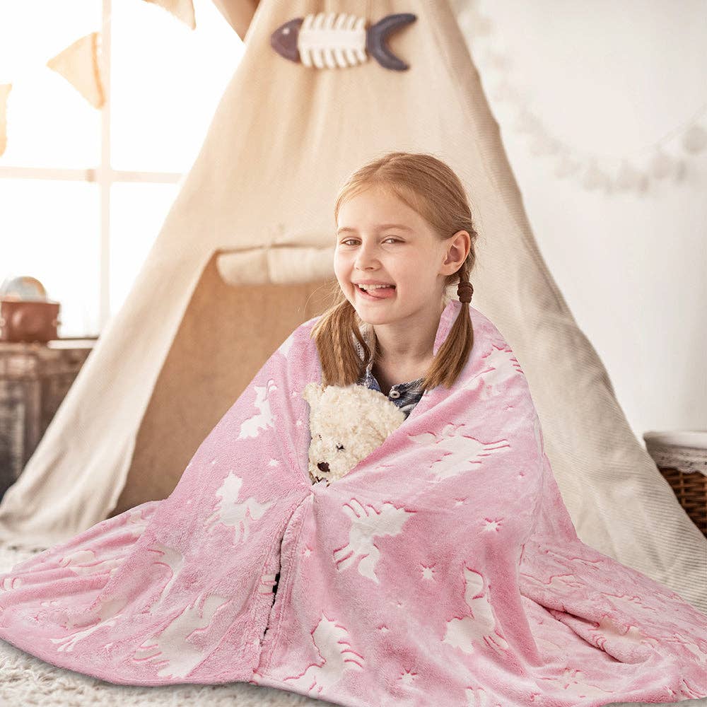 Pavilia – wholesale Throw blanket – Glow In The Dark Fleece Throw Blanket27