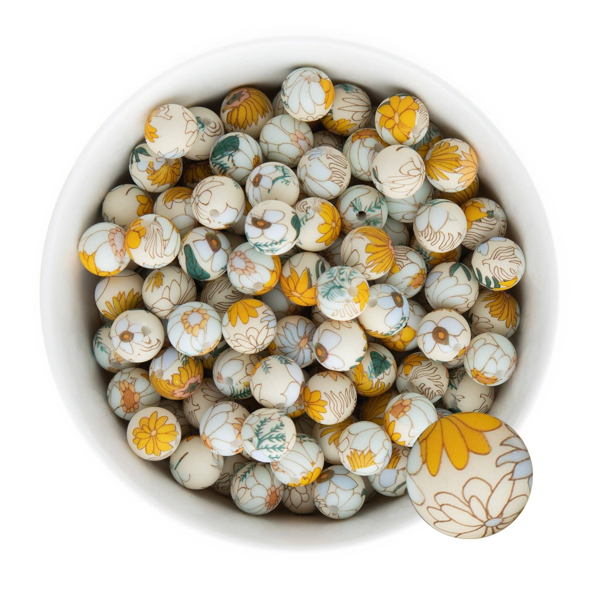 Cara & Co Silicone Craft Supply - Wholesale Craft Supplies - Standard Silicone Print Beads0