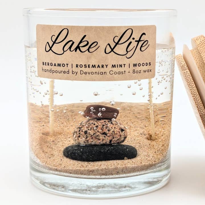 Lake Life Gel Candle for wholesale by Devonian Coast