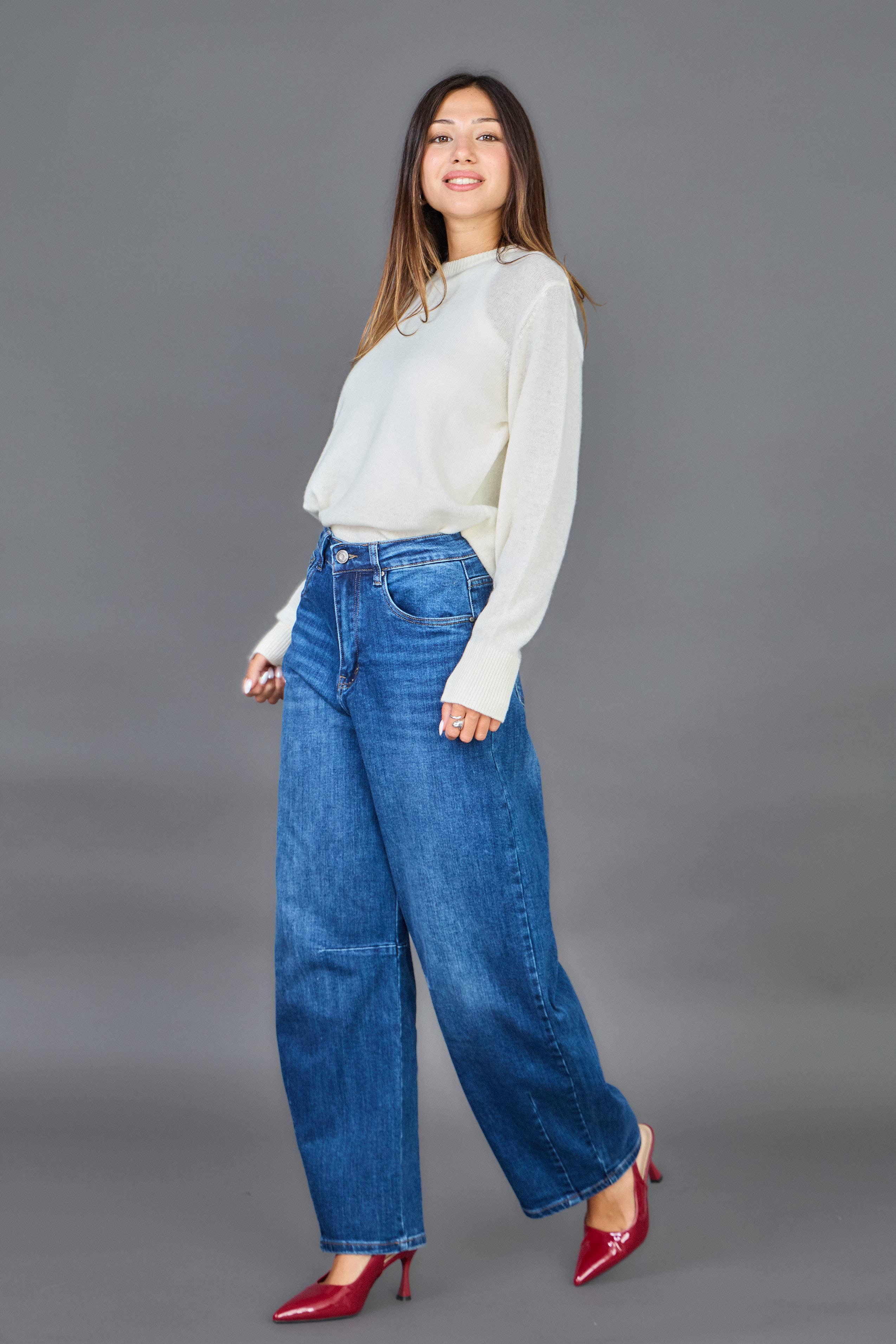 ANA & LUCY - Wholesale Jeans - Women's - Women's Barrel Jeans "Louisa" - ANA & LUCY18