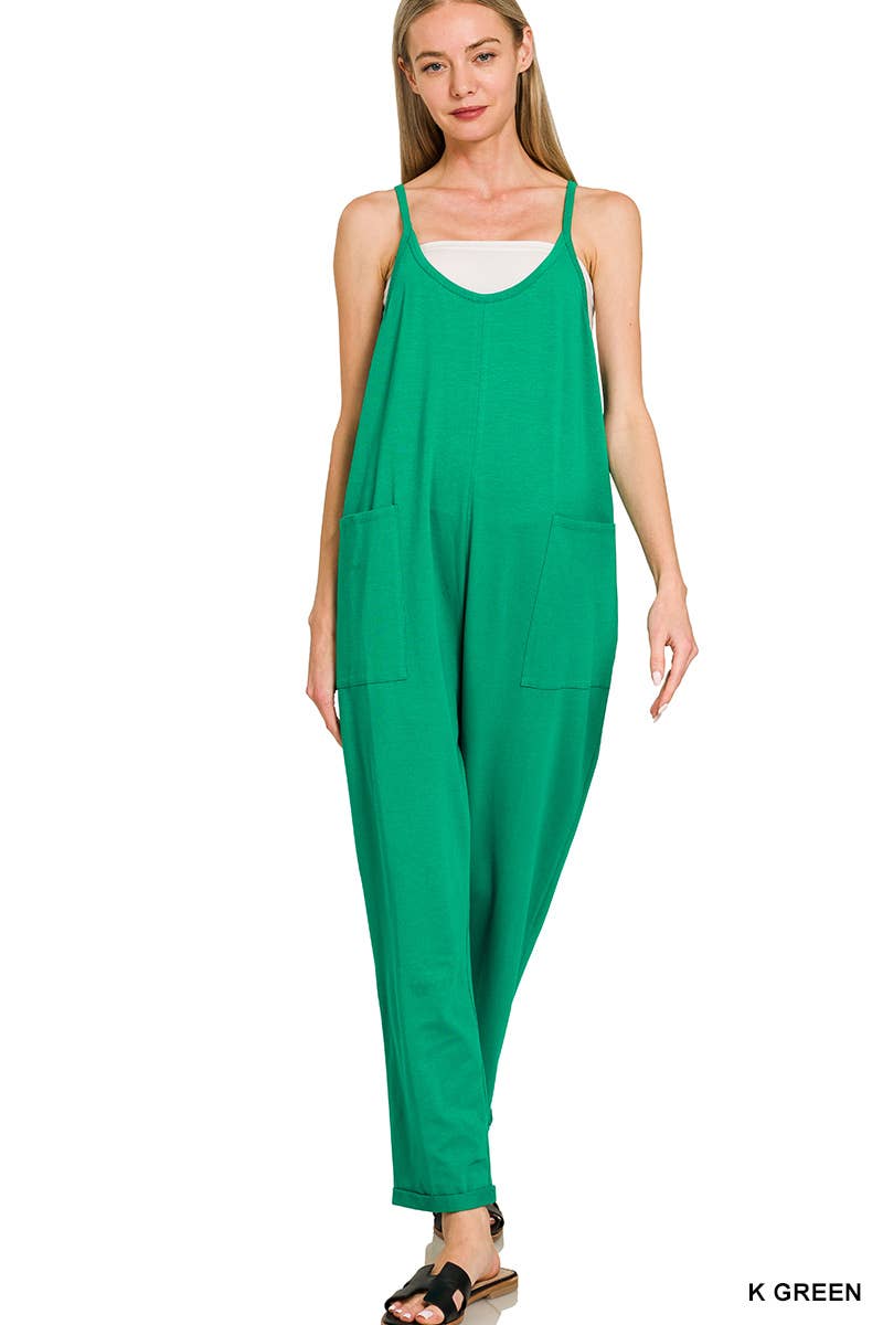 Vanilla Monkey - Wholesale Jumpsuit - Women's - Spaghetti Strap Pocketed Jumpsuit2