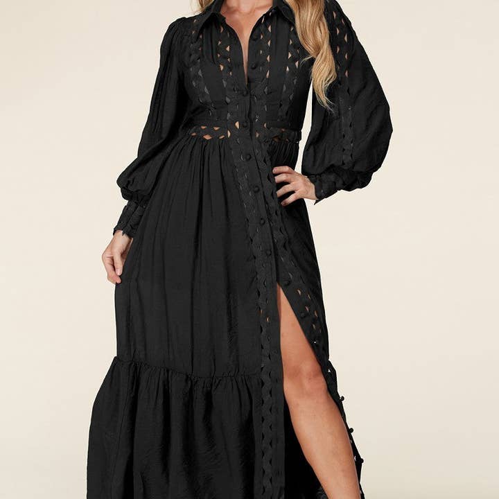 Black Whimsical Maxi Dress and other Purchase Wholesale nylon netting. Free Returns & Net 60 Terms on Faire trending on Faire.