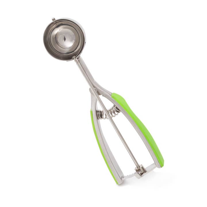 Millvado SS Ice Cream Scoop Soft Grip 1.9'' Dia 1.4 Oz for wholesale by Kadra Kitchenware