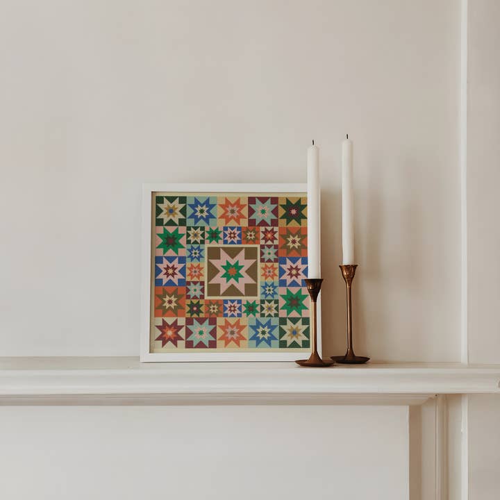 Artbaby & Co. - Wholesale Art Print - Turn It Into Art! Star Quilt Inspired Art Prints
