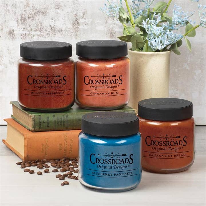 Crossroads Original Designs - Wholesale Jar/Filled Candle - Breakfast Cafe - 16 oz. Pre-Pack
