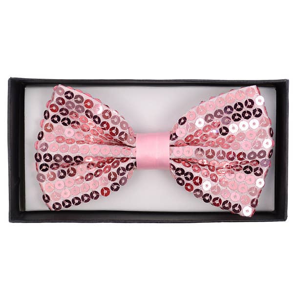 Selini New York - Wholesale Bow Tie - Men's - Men's 2.5" Sparkle Sequin Banded Bow Ties1