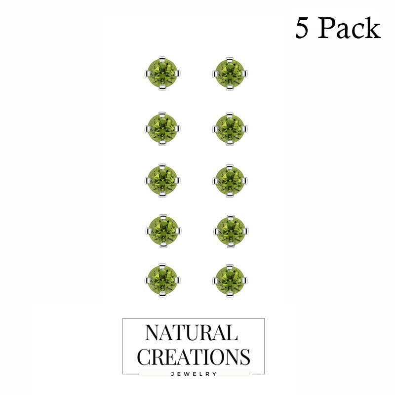 Nature Crafts – wholesale Stud/post earrings – Natural Gemstone Round Stud Earrings for Women in 925 Silver12