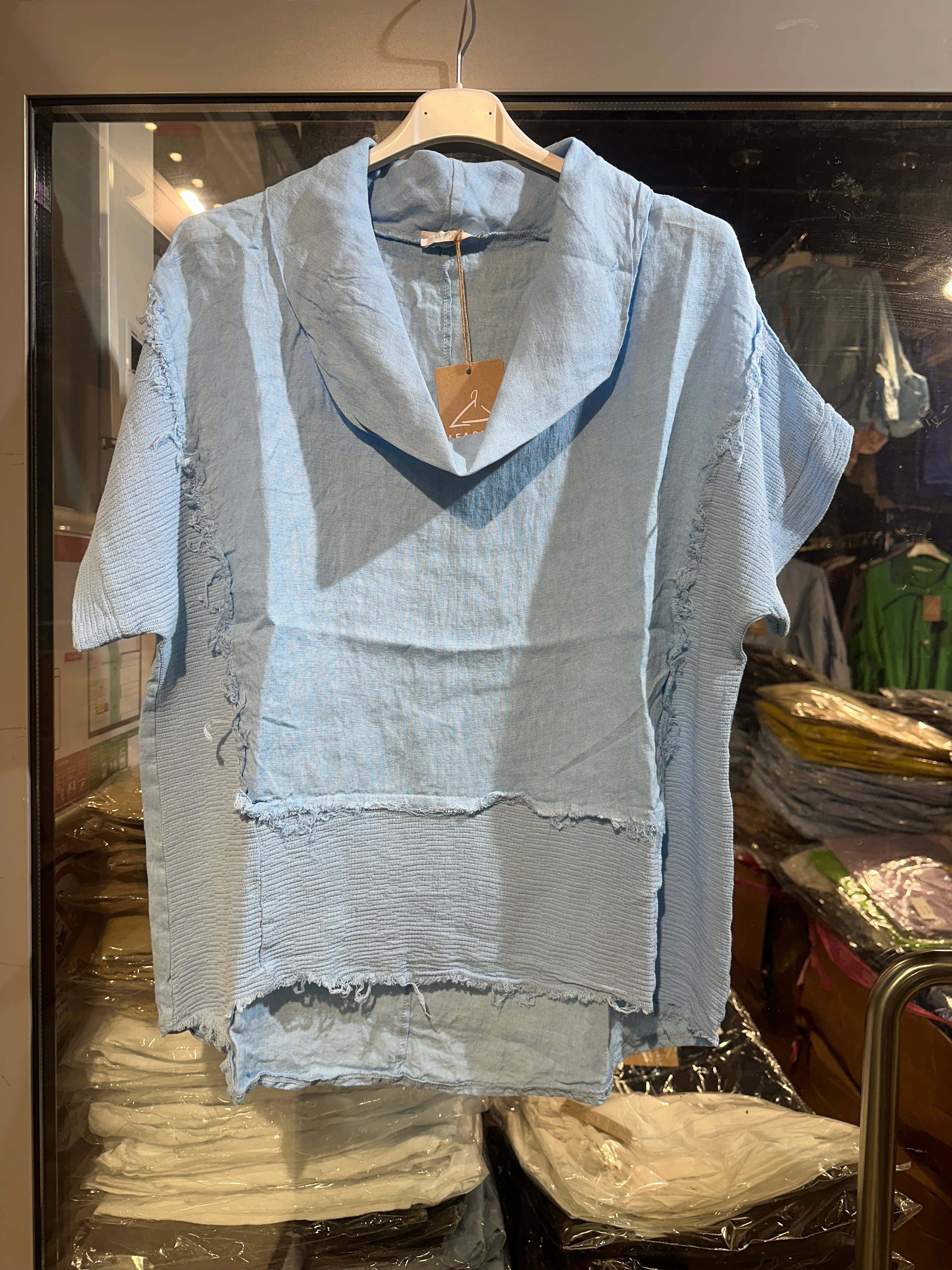 LÉA & LUC – Großhandel Bluse – Damen – 100 % Leinenbluse REF. 462322