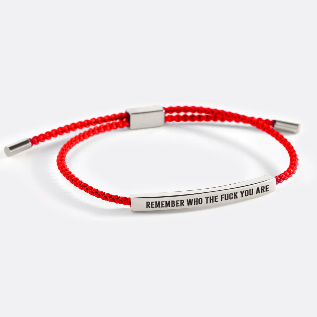 Mint & Lily - Wholesale Woven/Braided Bracelet - Bold Remember Who the F♥ck You Are Tube Bracelet8