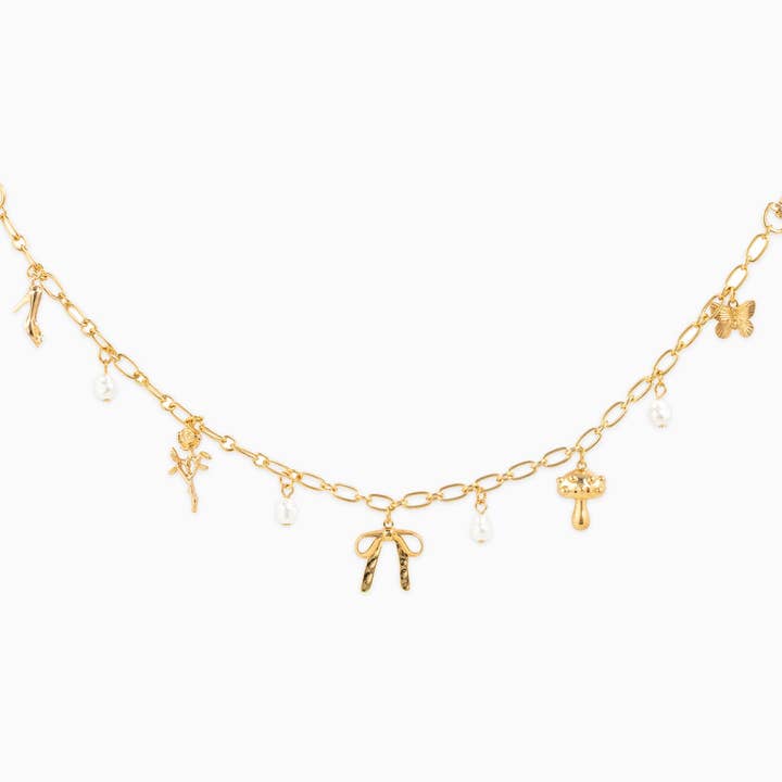 Sessori - Wholesale Purse/Bag Accessory - Women's - Bow Rose Chain Bag Charm