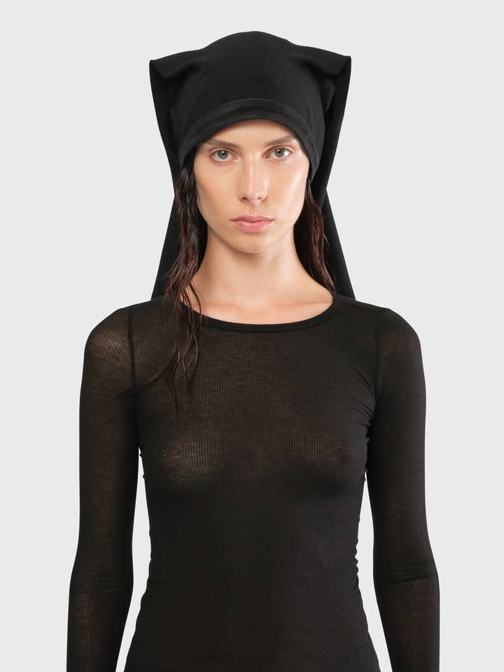 LEATHER TRIM NUN CAP for wholesale by Moshe Yossel