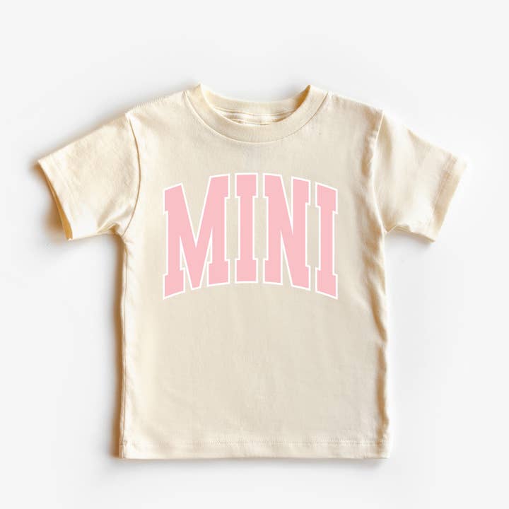 Pink & White Mini Tee for wholesale by The Babe Co.