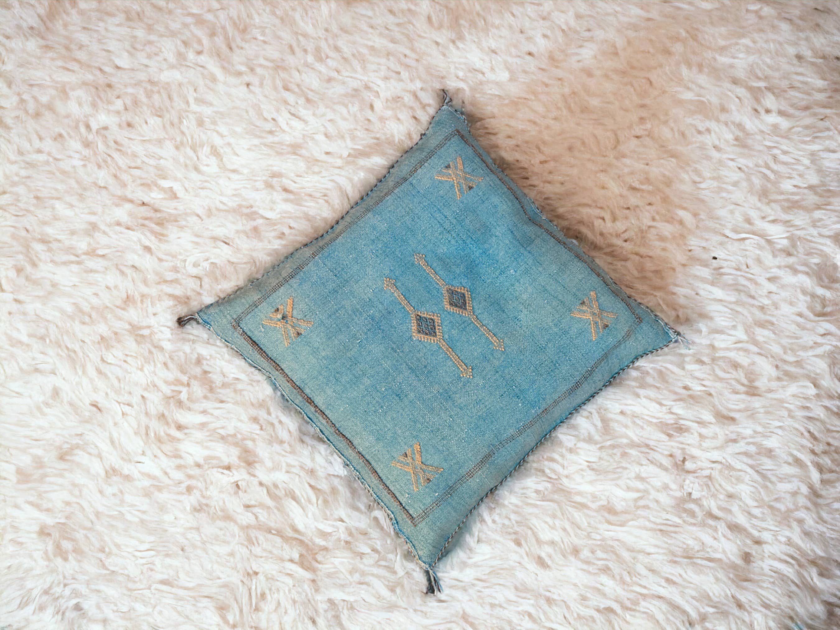 Moroccantastics - Wholesale Lumbar Pillow - Cactus Silk Pillow, Handmade Lumbar Cushion, Moroccan Sabra Decorative Pillow for Home3