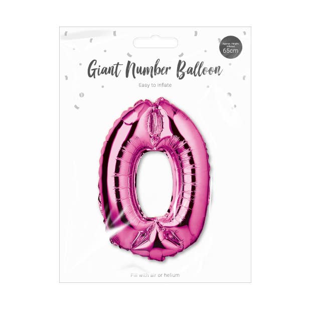 360Direct - Wholesale Balloon - Pink Foil Number Balloon 65cm10
