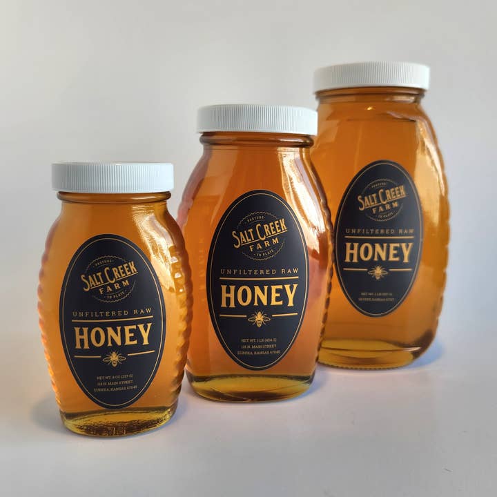 Raw Honey - Glazen pot voor wholesale door Salt Creek Farm