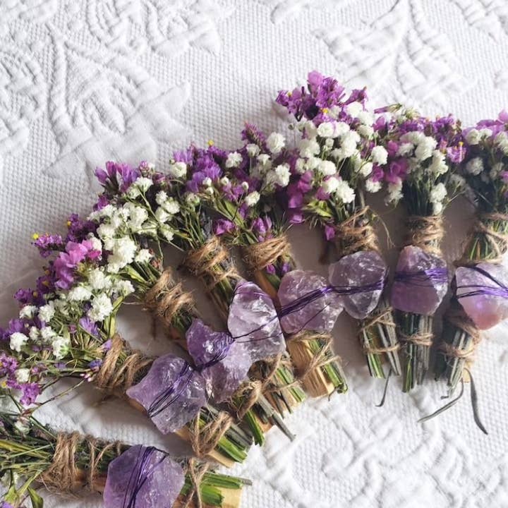 CharlieHaze - Wholesale Smudge Stick - Amethyst, Lavender and Palo Santo Smudge Stick1