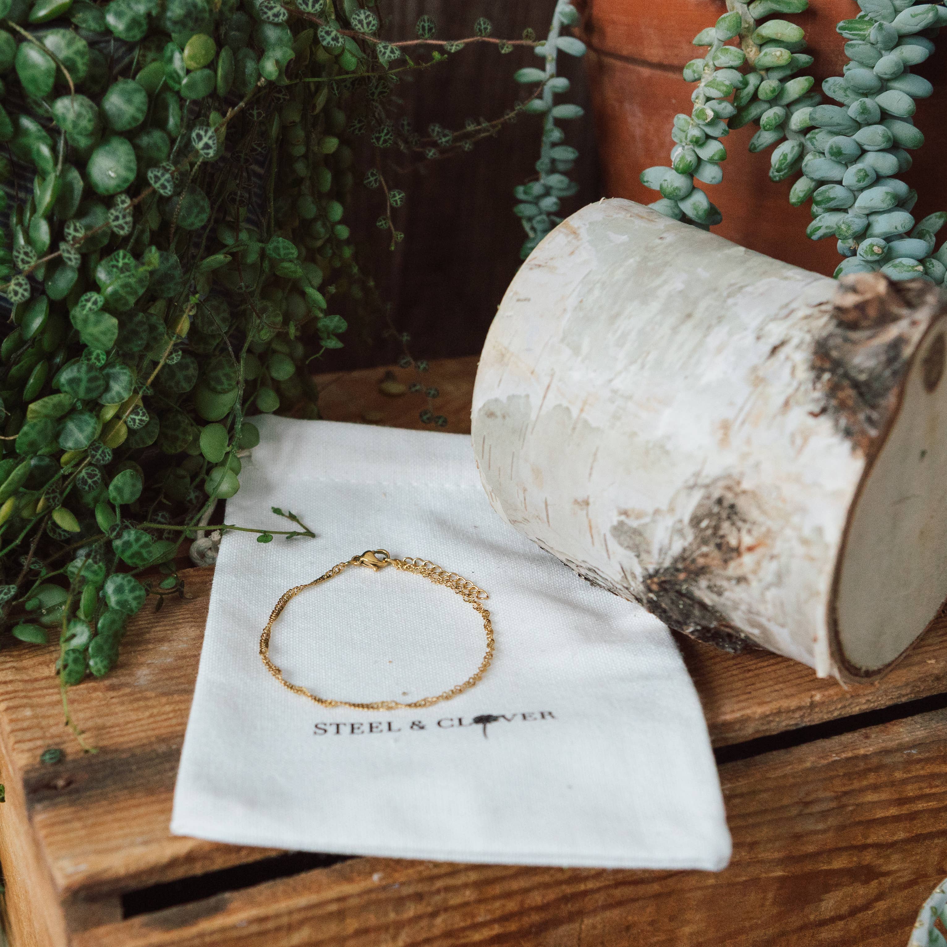 Steel & Clover - Vendita all'ingrosso Bracciali a catena e a maglie - Bracciale Wesley Diamond Cut0