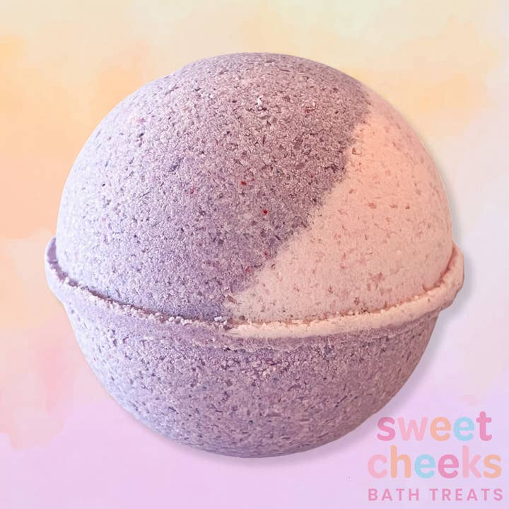 Citrus Rose & Lilac Bath Bomb for wholesale by SweetCheeks Bath Treats