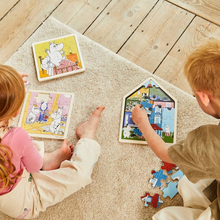 Barbo Toys – Engroshandel Puslespil - Børn – Mumi - Formede Træpuslespil - Hus5