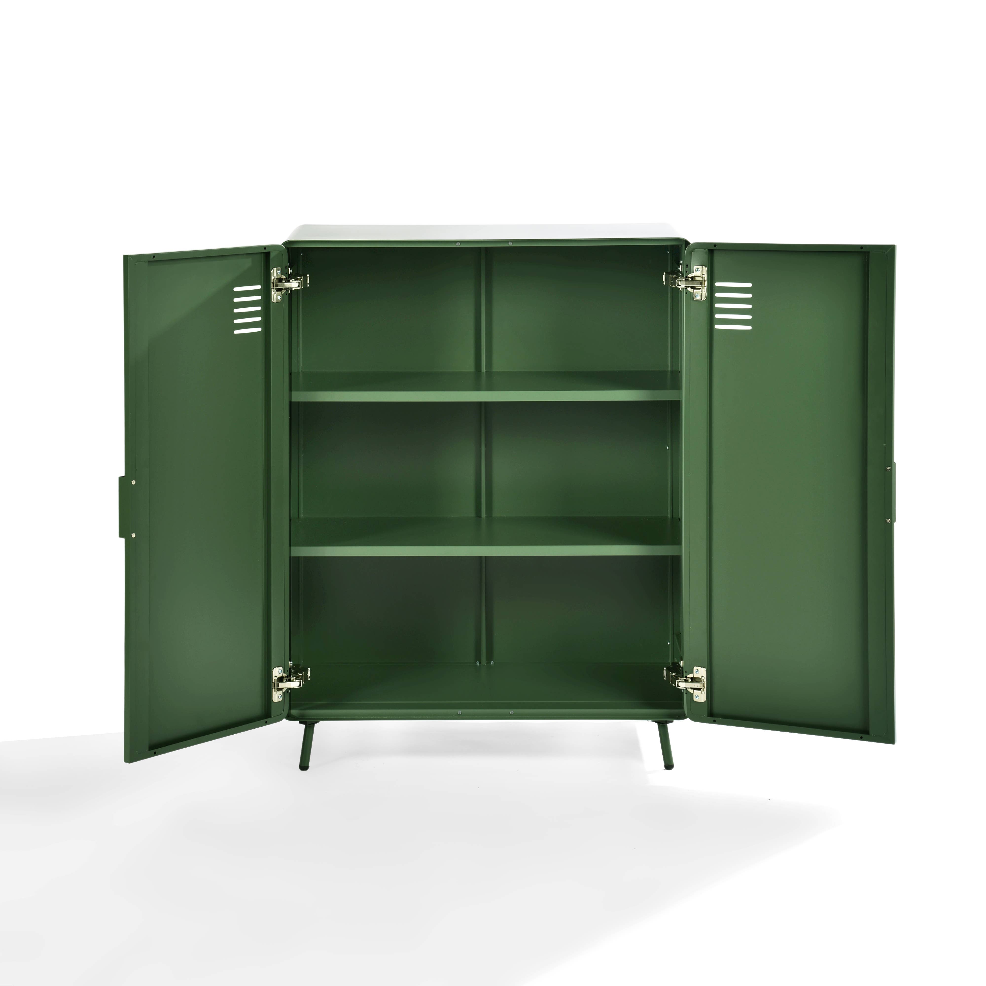 HOMYCASA DESIGN INC - Wholesale Cabinet - Industrial 2-Door Steel Storage Cabinet - 31.5" Wide26