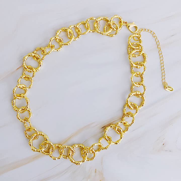 Artfully Linked Chain Necklace for wholesale by Ellison+Young