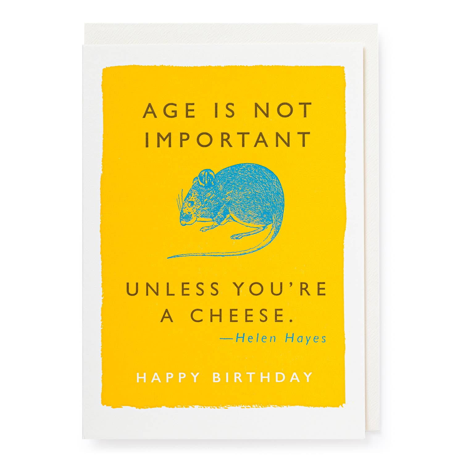 Archivist Gallery | UK - Wholesale Birthday Card - Age Is Not Important | Letterpress Cards | Large Cards0