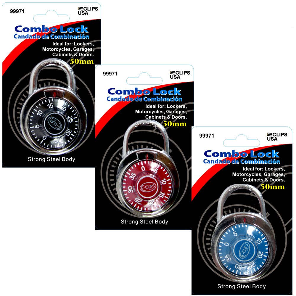 Eclips USA - Venta al por mayor Material escolar - Niños - Candados de combinación para taquillas de escuela y gimnasio, surtidos – 480